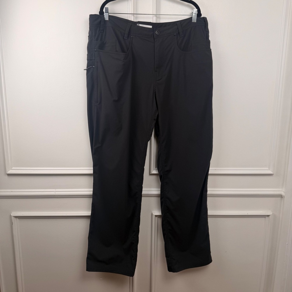 686 Everywhere Multi Pants Mens 38x34 Charcoal Stretch Ten Pocket Hiking Travel